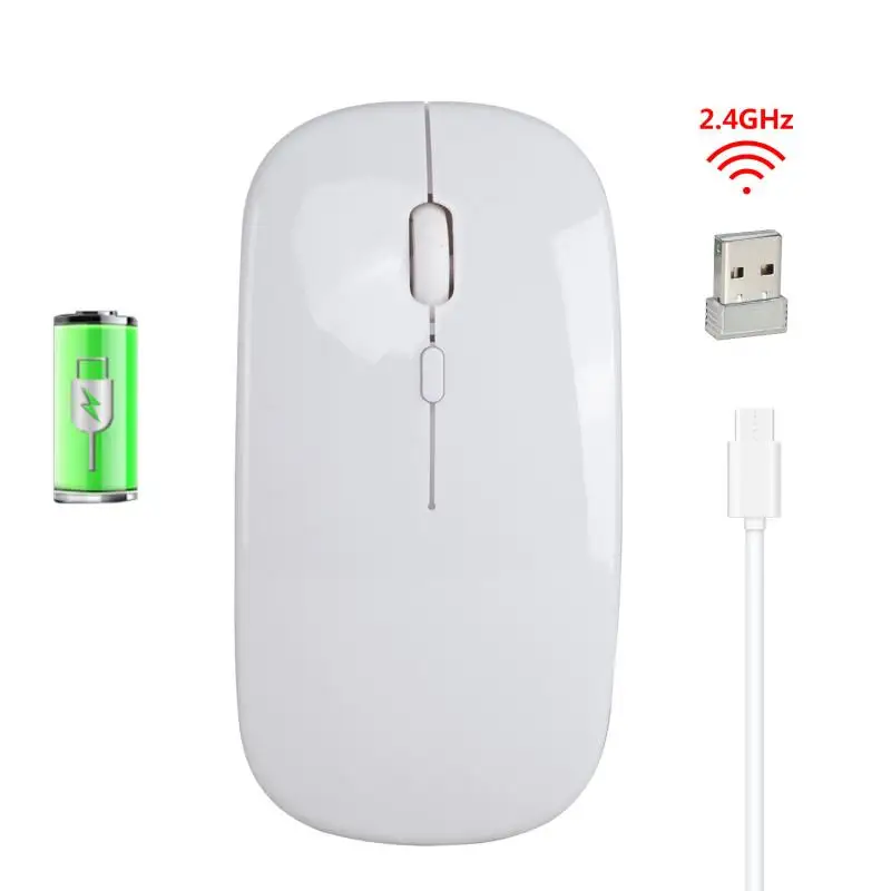 

Мышь аккумуляторная беспроводная Бесшумная эргономичная, USB, оптическая
