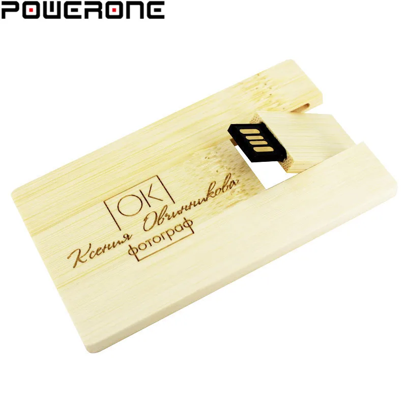 POWERONE свободный изготовленный на заказ логотип модные изделия из бамбука и дерева