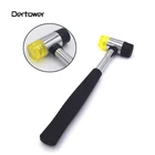 Практичный двухсторонний мягкий резиновый молоток 25 мм ручной инструмент сделай сам для кожи Многофункциональный прочный монтажный молоток