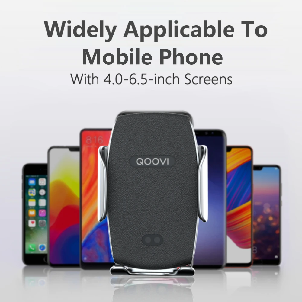 Автомобильное беспроводное зарядное устройство 10 Вт с автоматическим зажимом