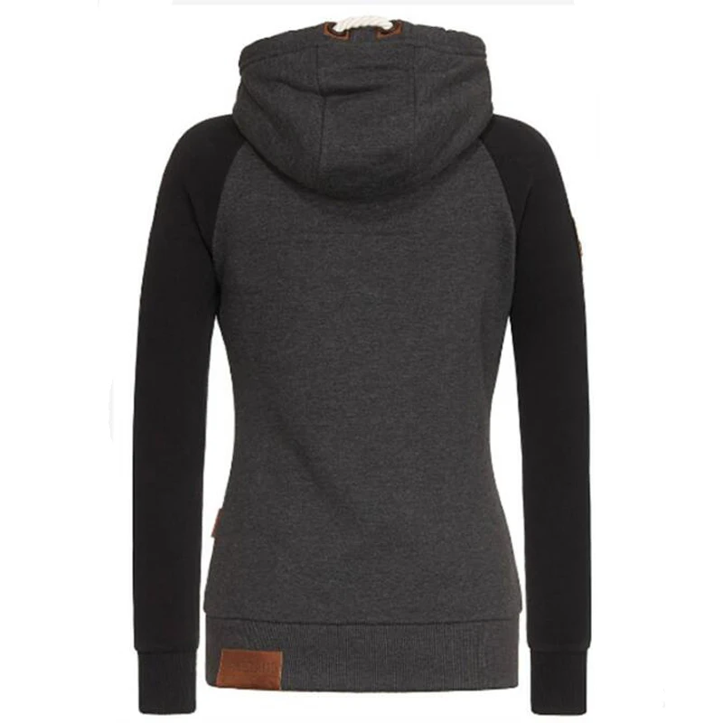 

Oversized Hoodie Women Casual Pullover Tops Jumper Patchwork Fleece Sweatshirt Warm Hoody mujer