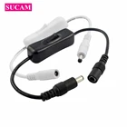 Встроенный переключатель вкл. Выкл. С женским кабелем питания 5.5x2.1 мм разъем коннектора постоянного тока переключатель провода 5 в 12 В 24 В для CCTV светодиодный светильник