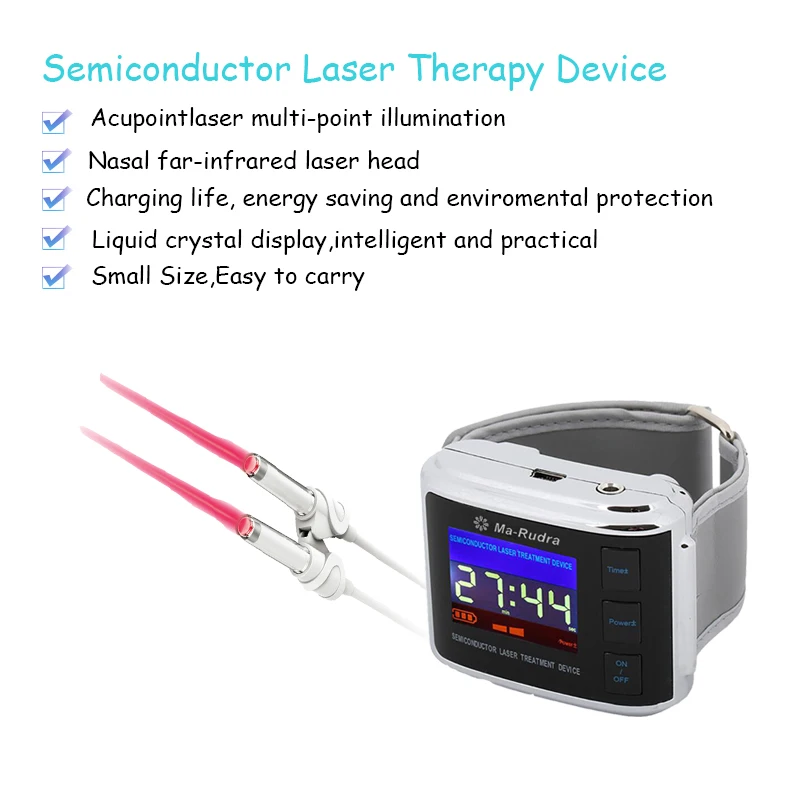 

Wrist Watch Laser Acupuncture High Blood Pressure Cold Laser Therapy Chronic Rhinitis High Blood Fat High Blood Sugar