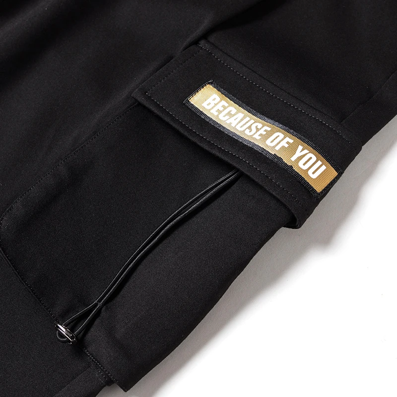 

SHINYMORA Spring 2020 Elastic Waist Loose Fashion Pant Female Beam Feet BF Multi-Pockets Fashion Casual Overalls Pants Women