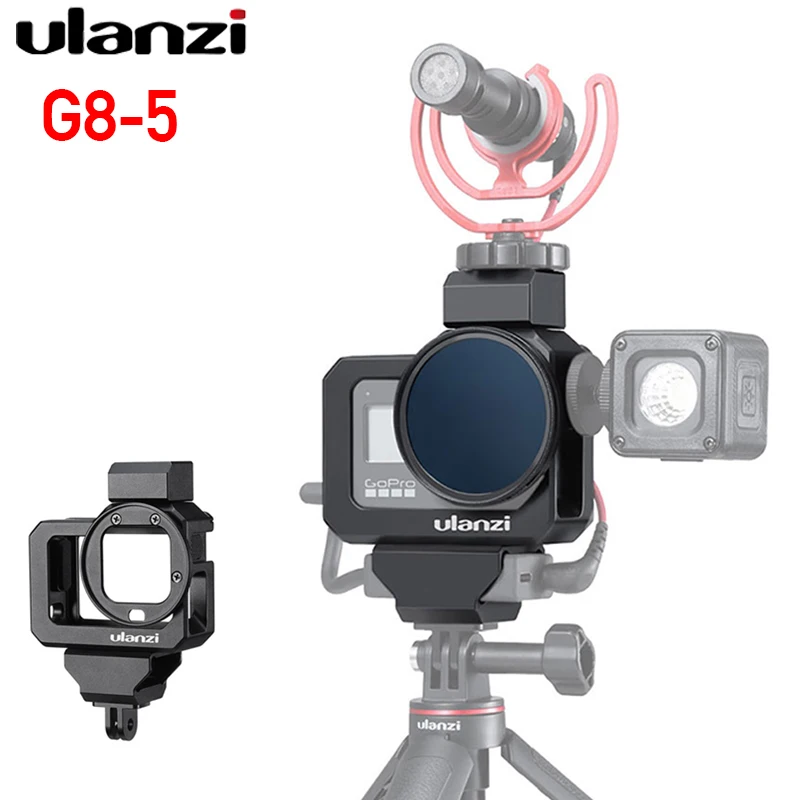 Металлическая клетка Ulanzi для фотоаппарата Gopro Hero 8 черный видеорегистратор