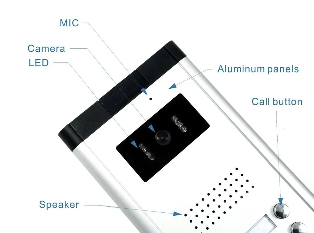 

2/3/4 Units Apartment Video Door Phone Intercom System Video doorbell Kit for 2-4 Apartments house 1 Camera 2-4 Monitor