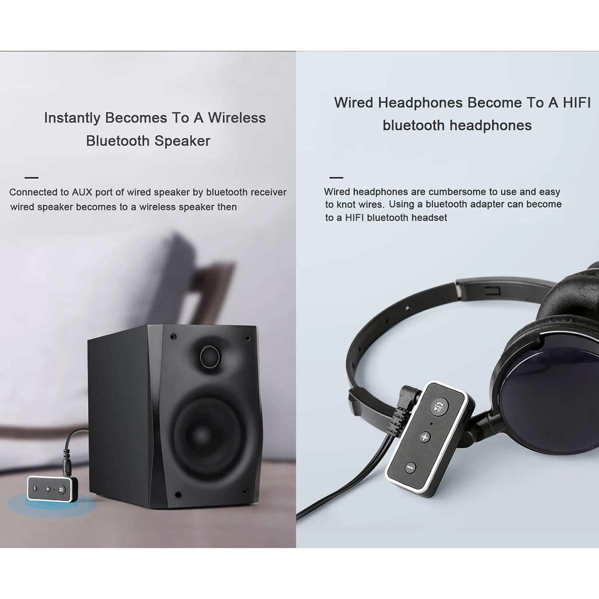 Поддержка громкой связи мини беспроводной Bluetooth 3 5 мм AUX автомобильный аудио
