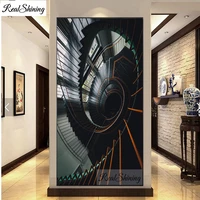5d diy diamond painting abstract staircase new arrival 2020 giftdiamond embroidery full square round mosaic diamond cross f793