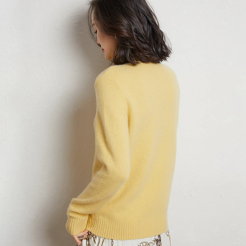 

Hot Sale Soft Autumn Winter Women Cashmere Sweaters And Pullover Turtleneck Loose Thick Knitting Female Warm High Quality