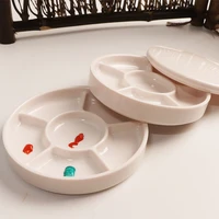 holes imitation porcelain watercolor palette art paint drawing tray color palette for oil painting pallet office supply