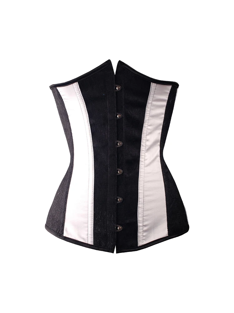 Сексуальное женское Бюстье белый черный корсет на шнуровке готическое нижнее