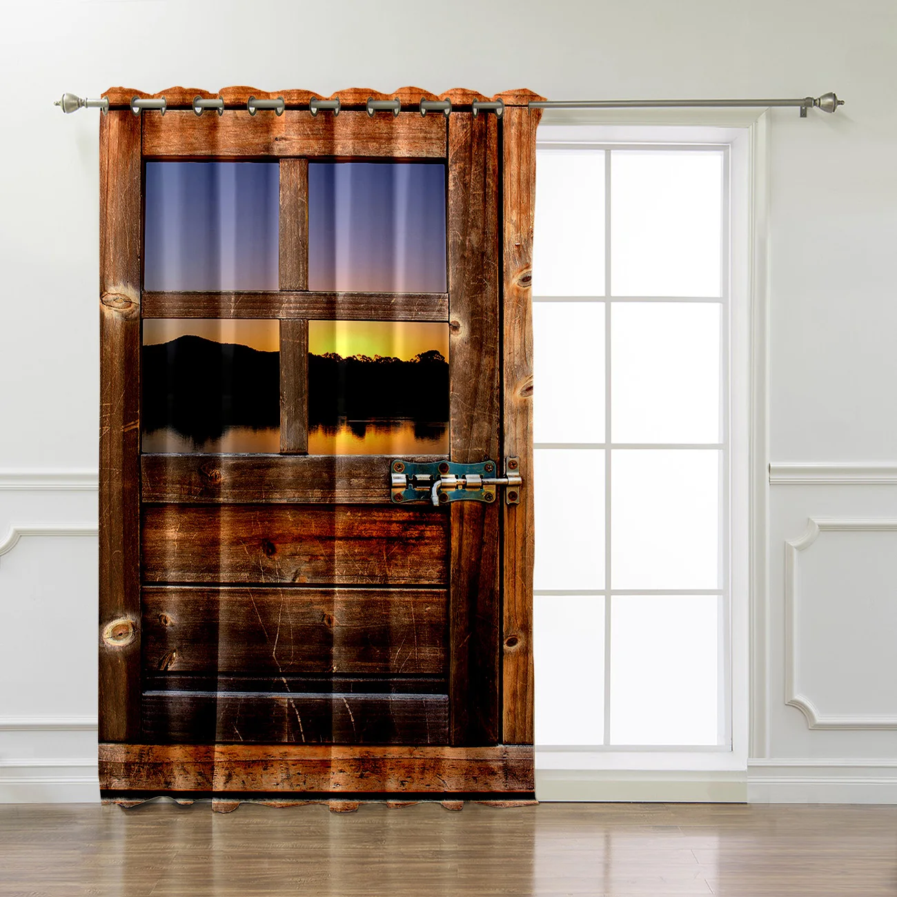 Деревянные оконные шторы с дощатыми дверями декор для ванной комнаты Детские