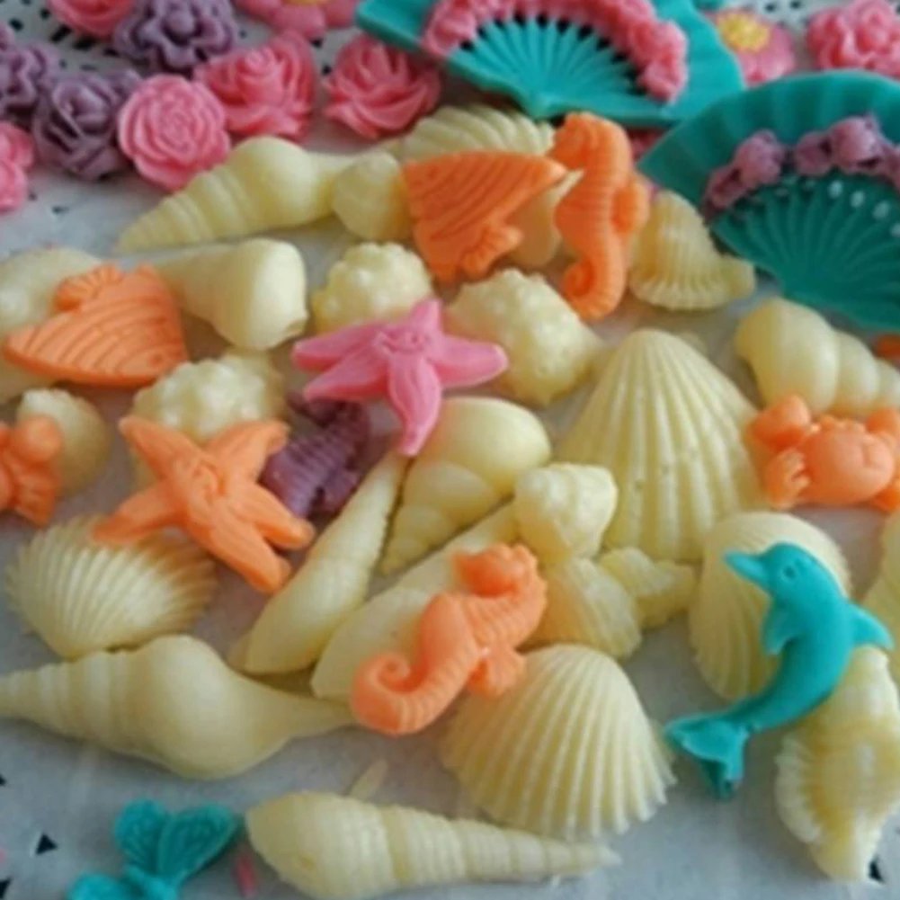 3D форма для льда из морских ракушек лотки в виде звезд форме раковины помадки