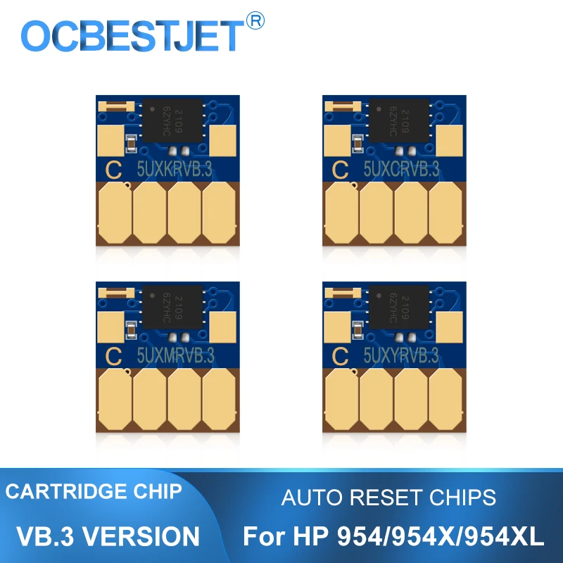 

VB.3 Newest ARC Chip For HP 954 954X Auto Reset Chip For HP Officejet Pro 7740 8210 8710 8715 8720 8725 8730 8740 Permanent Chip