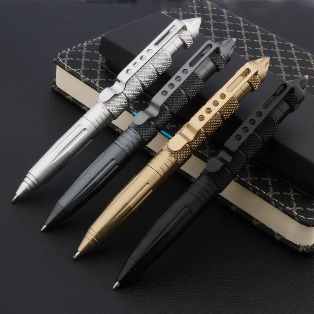 

High Quality Metal Color Tactical Defense Pen Tool School Student Office Ballpoint Pens