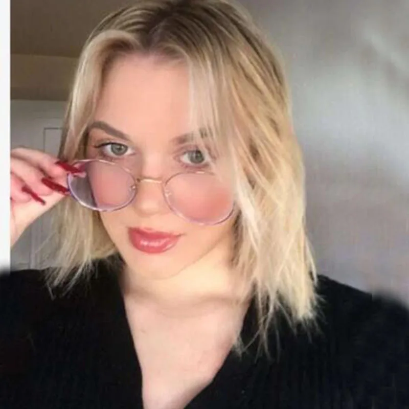 

Vintage Glasses For Woman Sexy Round Metal Frame Eyeglasses Man Optical Eyewear Blue Light Blocking Gafas De Sol Oculos CM908