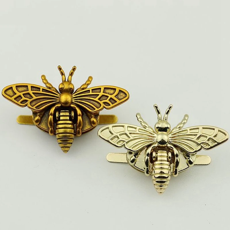 

Hot 5 Colors Fashion New Bee Shape Clasp Turn Lock Metal Hardware For DIY Handbag Shoulder Bag Purse