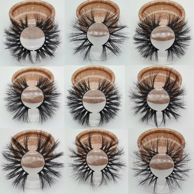 25 мм длинные ресницы 3D норковые 5D толстые с глазными ресницами упаковочная