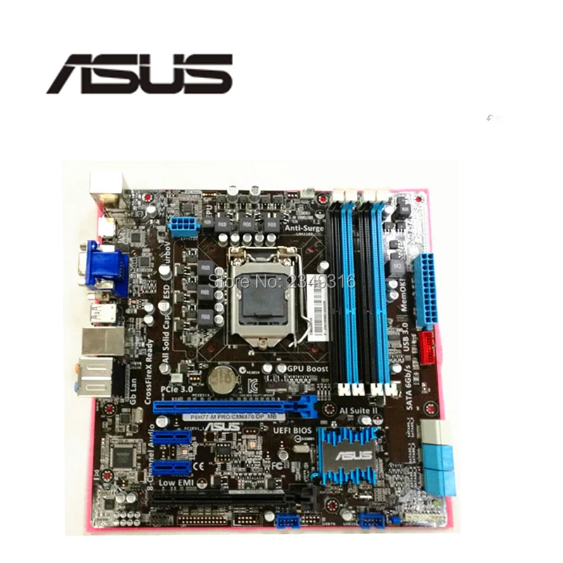 Розетка LGA 1155 PCI E3.0 USB3.0 SATA3.0 для ASUS P8H77 M PRO/CM6870 материнская плата настольного