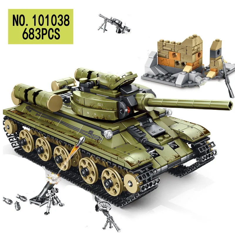 Военный танк T34 Panzer Tiger совместимый с WW2 бронированный автомобиль самолет армия Ju