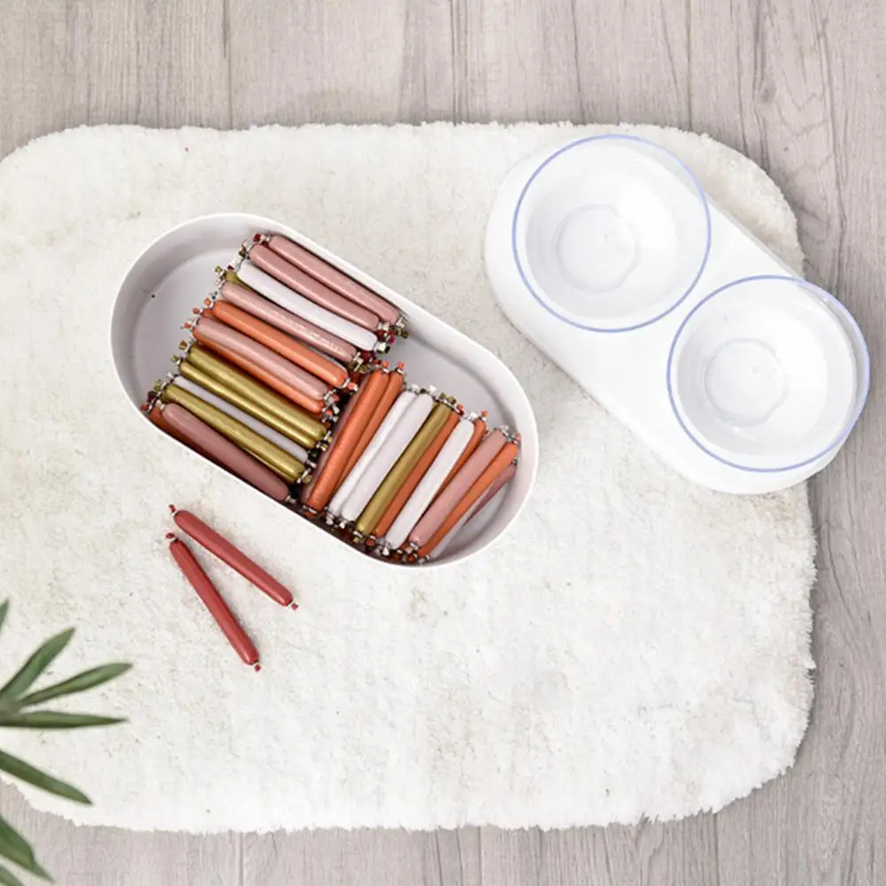 HobbyLane питомец кошки котенок съемный косой двойной кормушка с нескользящим