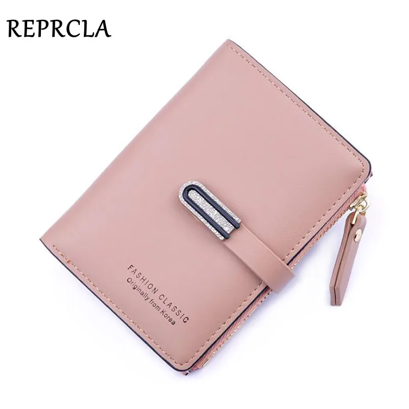 REPRCLA Новый Модный женский кошелек на молнии Короткий стильный держатель для карт