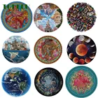 TOBEFU 1000 шт.компл. Красочная радуга земля Луна круглая Геометрическая фотоголоволомка для взрослых детей обучающая игрушка своими руками головоломка бумага