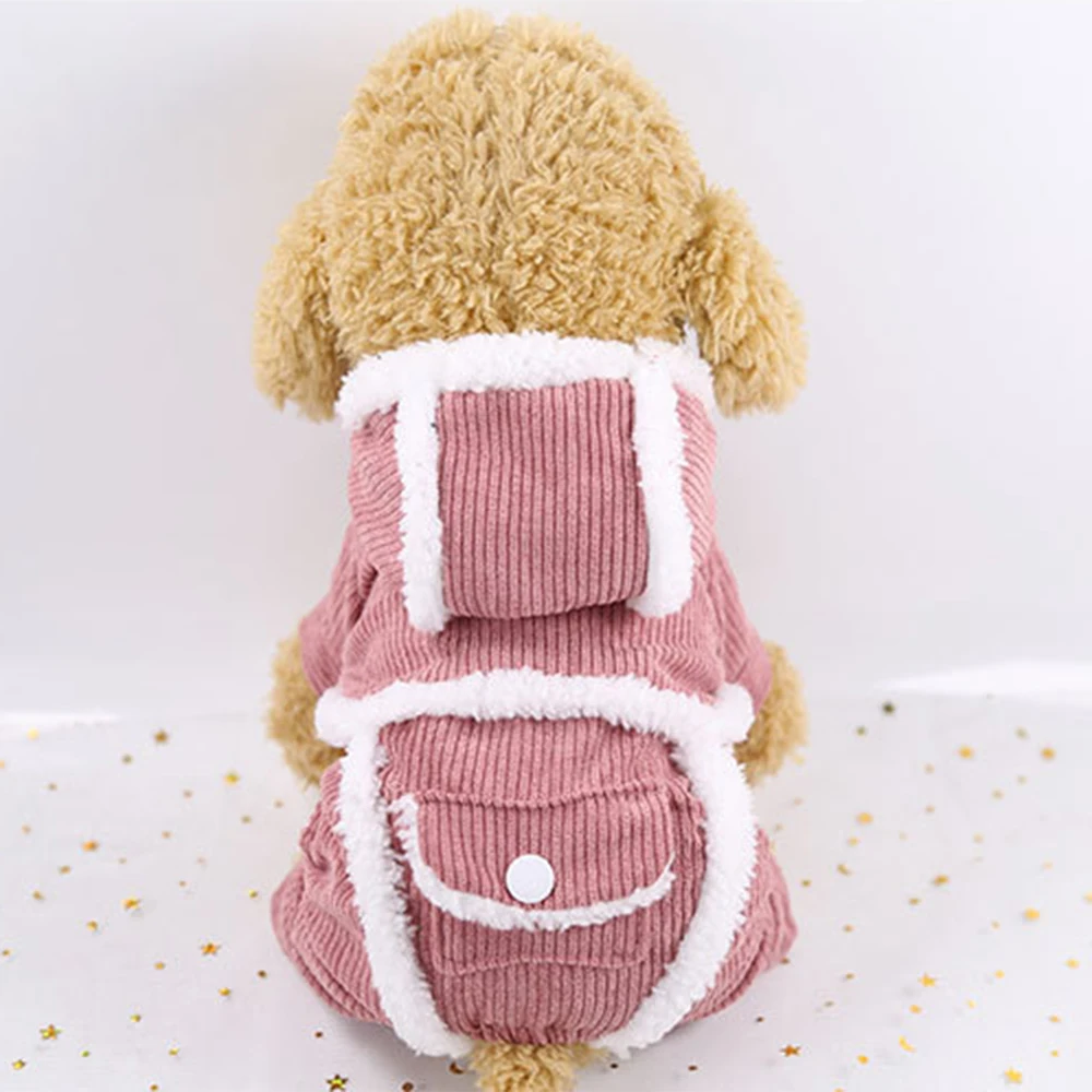 Теплая толстовка для собак одежда чихуахуа куртка домашних животных маленьких