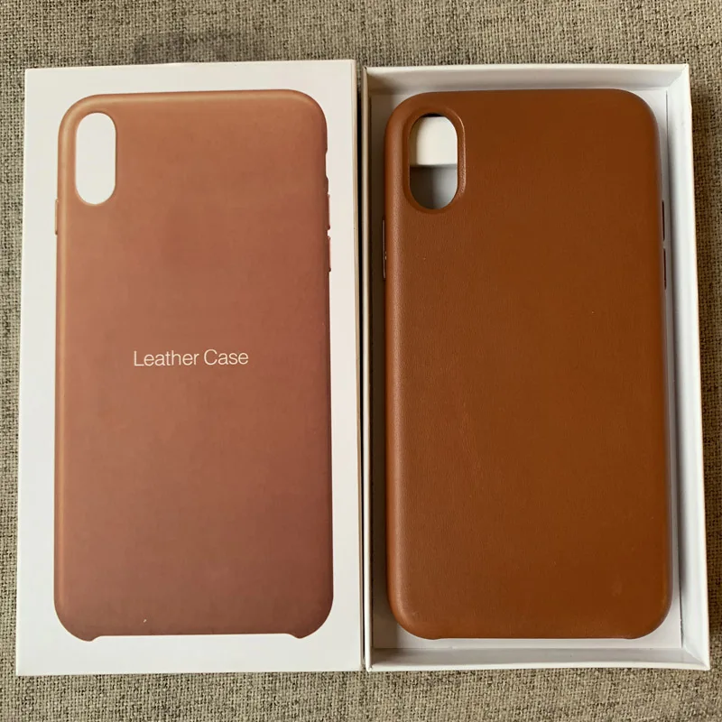 Кнопка для iphone 8 Plus XS Max чехол из искусственной кожи официальный Lo-go Защитный чехол для iphone X XS XR чехол с коробкой