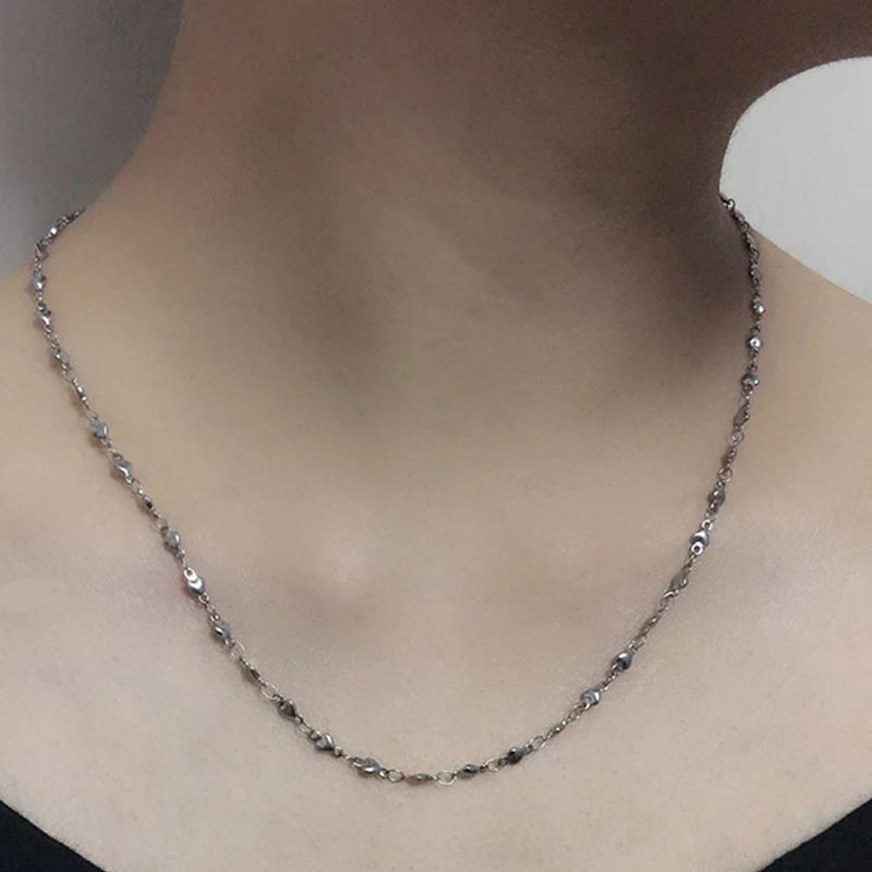 Ecklace для женщин ювелирные изделия на шею женское ожерелье из нержавеющей стали в