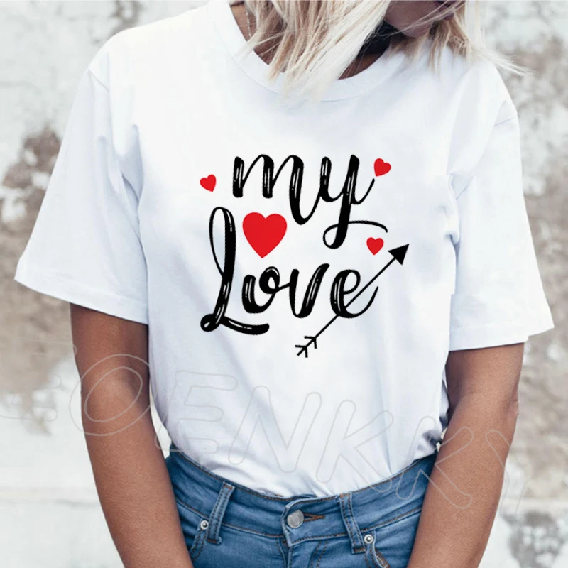 

Футболка женская летняя с надписью «My Love»