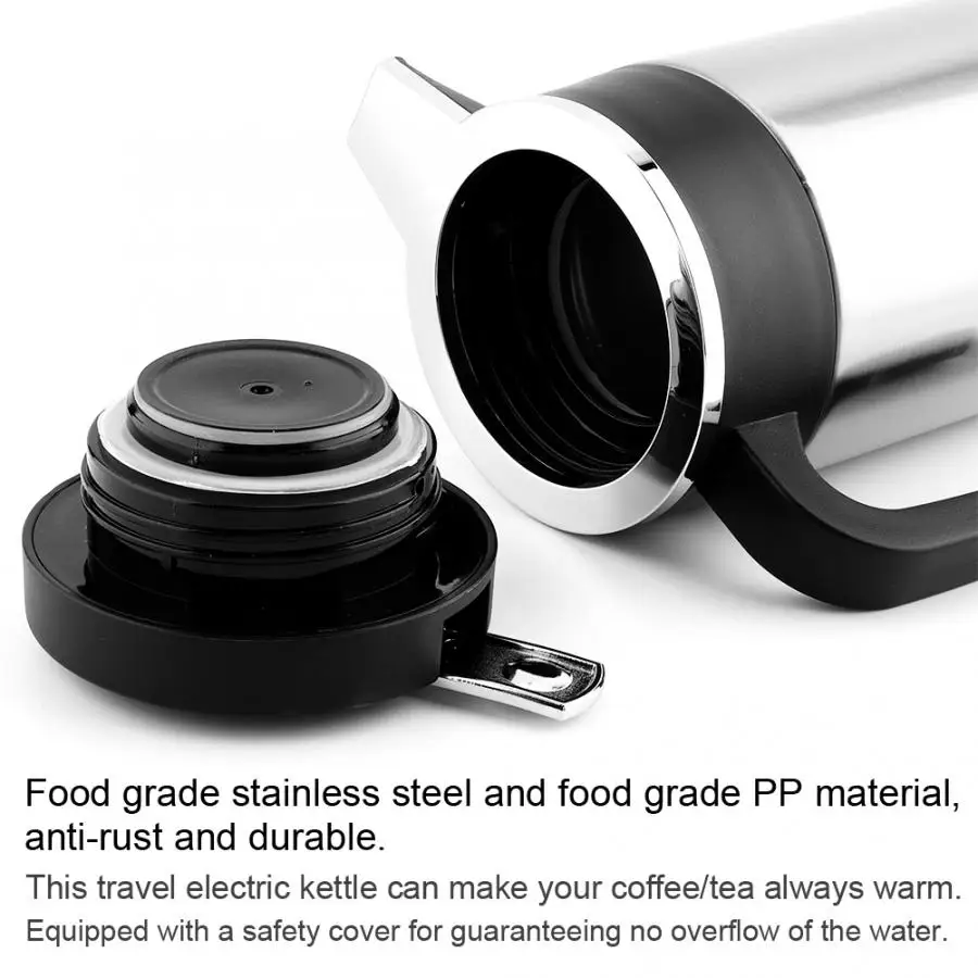 1200 мл Нержавеющая сталь автомобиль электрический чайник Кофе Чай термос нагрева