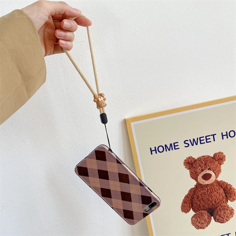 Multi Function Cute Cartoon Hand Strap For Mobile Phone Lanyards iphone 13 Xiaomi Samsung Huawei Keys Short Rope | Мобильные