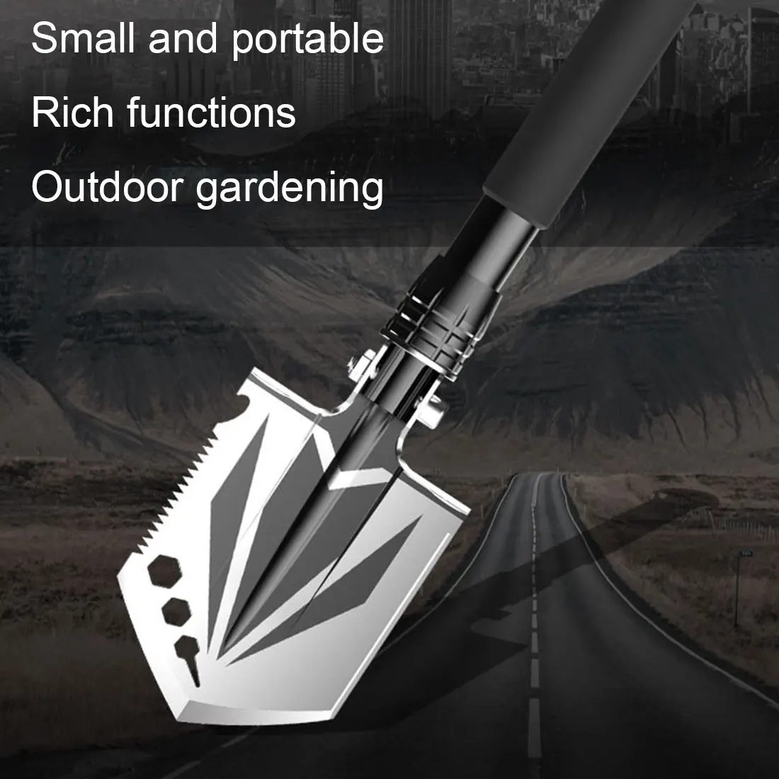 

Multifunctional Mini Garden Folding Shovel Portable Stainless Steel Shovel Outdoor Survival Pocket Tools Multi-Purpose Military