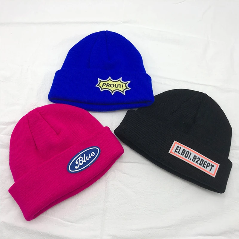 Уличная шапка женская осенне зимняя новая Корейская версия с логотипом instagram