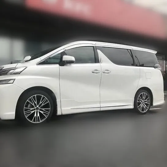 ABS chrome car body window glass wind visor rain/sun guard vent frame 4pcs for Toyota Alphard Vellfire 2016 2017 2018 2019 | Автомобили и