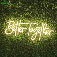 better together led neon sign custom made wall lights party wedding shop window birthday decoration name logo personalized