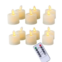12 pieces realistic led tea light candles with remote controlflickering flameless candles 10 keys battery operated fake candles