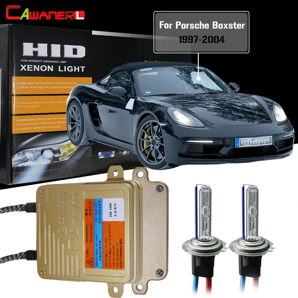 Фара головного света Cawanerl для Porsche Boxster 1997-2004 55 Вт H7 комплект ксенона ближнего