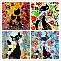 personality diy diamond painting cute cartoon square round drill animals home decorative picture mosaic embroidery cross stitch