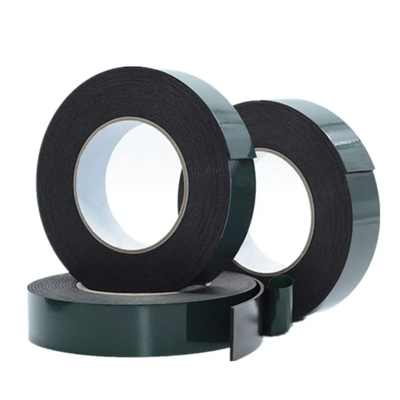 Foam Double Sided Hot Sale Popular Seamless Self Adhesive Tape 5-50mm Black Green Film Permanent High Quality 1Roll 10m | Обустройство