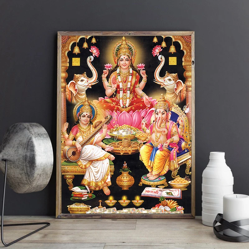 Настенное искусство постеры и принты на холсте с изображением индуистских богов
