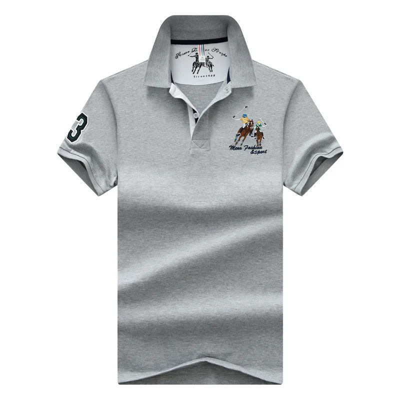 

Plus Size 4XL Embroidery Men Polo Shirt High Quality Cotton Short Sleeve Summer Polos Shirts Men Fashion Casual Business Top Tee