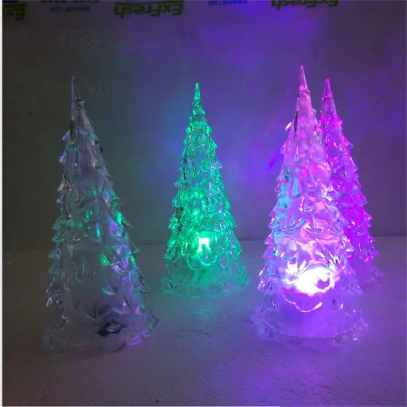 

Acrylic Multi Christmas Tree Led Fairy Light String Ornaments Christmas Holiday Party Wedding Decoration Garland Night Light