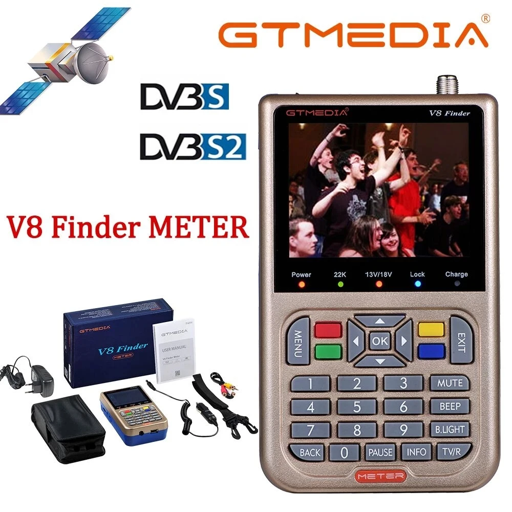 Freesat V8 SatFinder сигнала Finder метр 1080P HD цифровой спутниковый DVB S2/S2X H.264 для быстрой