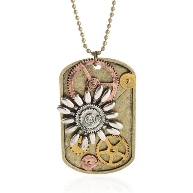 Стимпанк Шестерни ожерелье для женщин панк DIY ювелирные изделия Модные