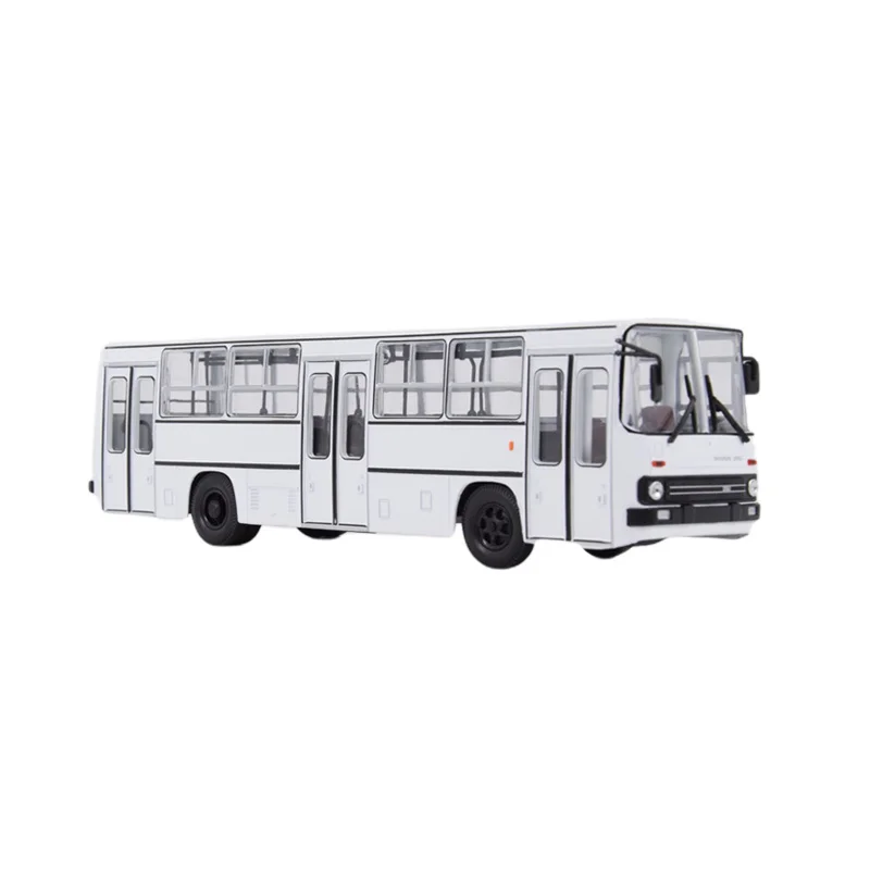 

1/43 original three-door bus model simulation Russian tourist bus and passenger car alloy die-casting car model collection