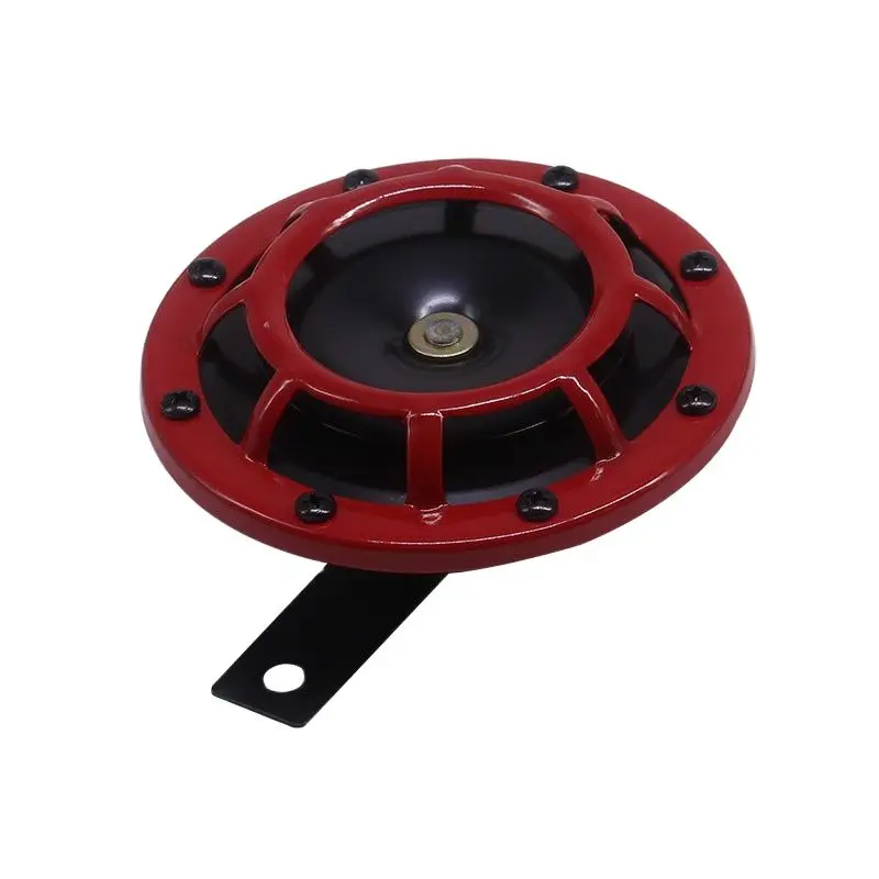 110 дБ Красный/Черный Супер громкий компактный электрический звуковой сигнал для