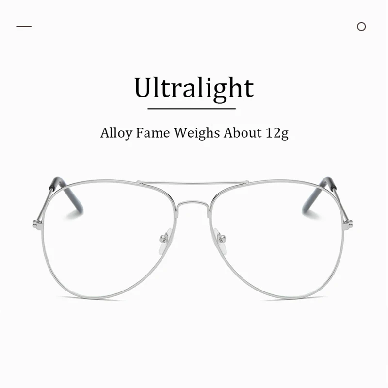 Модные Винтажные Очки в металлической оправе с прозрачными линзами очки ретро