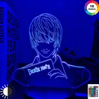 Yagami световой Рисунок акриловый светодиодный светильник Аниме подарок смерти лампа для детской спальни Декор Светильник детская комната ночсветильник